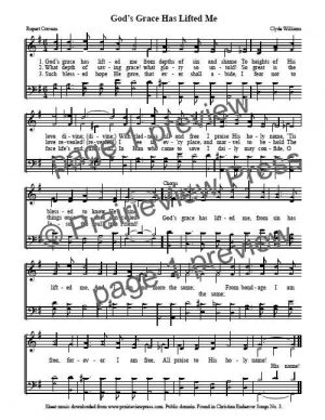 Song: God's Grace Has Lifted Me