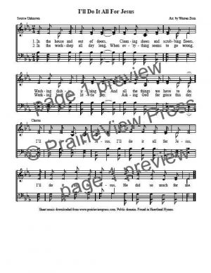 Song: I'll Do It All For Jesus