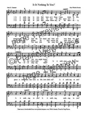 Song: Is It Nothing To You