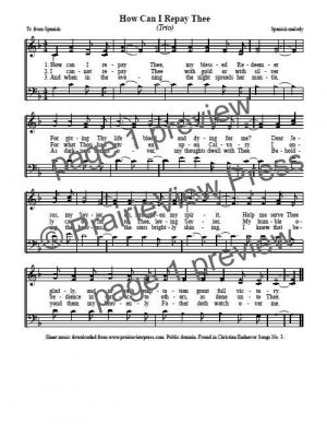 Song: How Can I Repay Thee