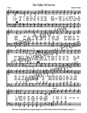 Song: The Valley Of Sorrow