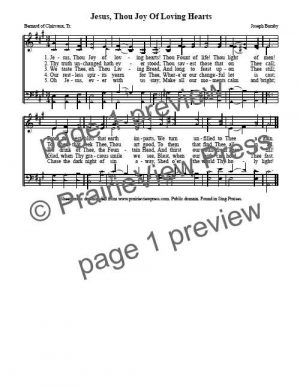Song: Jesus Thou Joy Of Loving Hearts