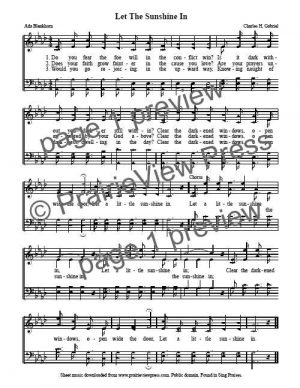 Song: Let The Sunshine In