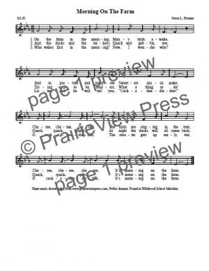 Song: Morning On The Farm