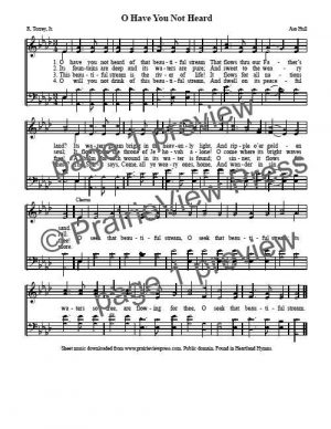 Song: Oh Have You Not Heard