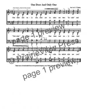 Song: One Door And Only One