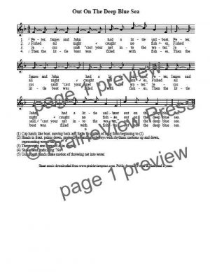 Song: Out On The Deep Blue Sea