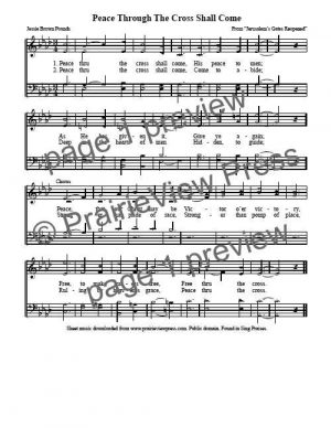 Song: Peace Through The Cross Shall Come