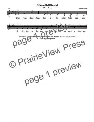 Song: School Bell Round