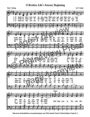 Song: Oh Brother Life's Journey Beginning