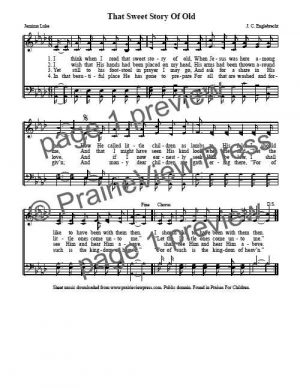 Song: That Sweet Story of Old