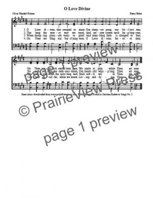Song: Oh Love Divine