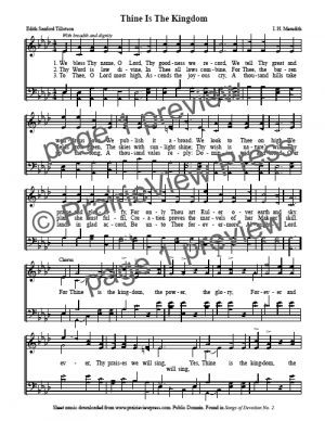 Song: Thine Is The Kingdom