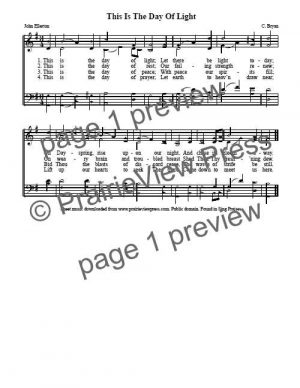 Song: This Is The Day Of Light