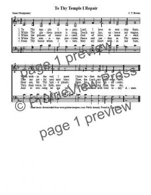 Song: To The Temple I Repair