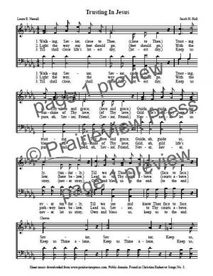 Song: Trusting In Jesus