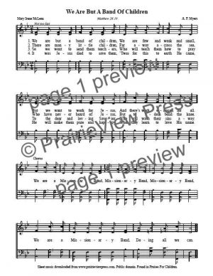 Song: We Are But A Band Of Children
