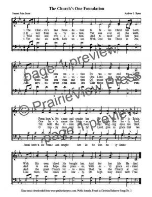 Song: The Church's One Foundation