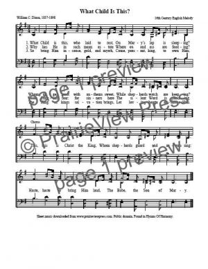 Song: What Child Is This