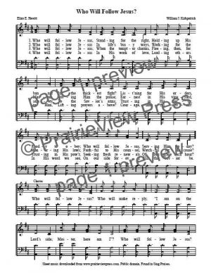 Song: Who Will Follow Jesus