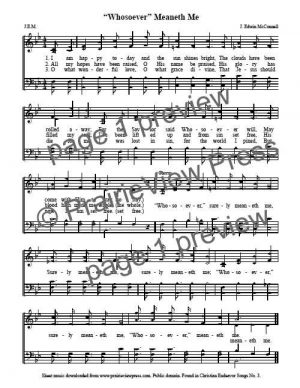 Song: Whosoever Meaneth Me