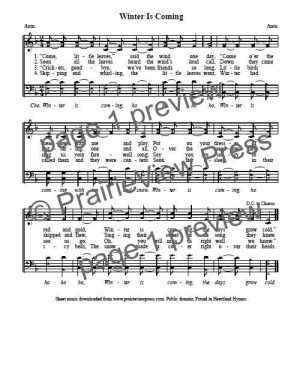 Song: Winter Is Coming