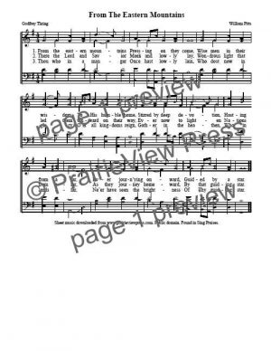 Song: From The Eastern Mountains