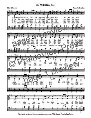Song: He Will Hide Me
