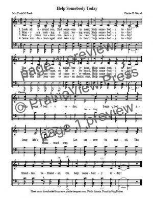 Song: Help Somebody Today