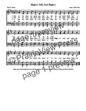 Song: Higher Still and Higher