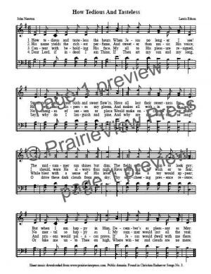 Song: How Tedious And Tasteless