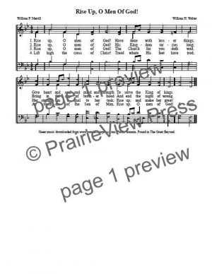 Song: Rise Up Oh Men Of God