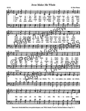 Song: Jesus Makes Me Whole