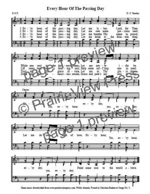 Song: Every Hour Of The Passing Day