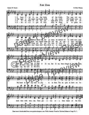 Song: Fair Zion