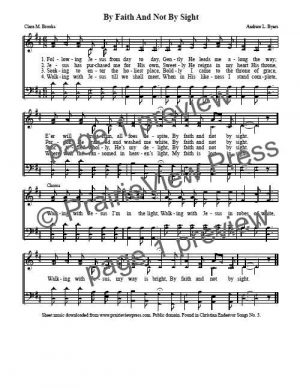 Song: By Faith and Not By Sight