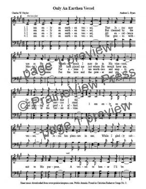 Song: Only An Earthen Vessel