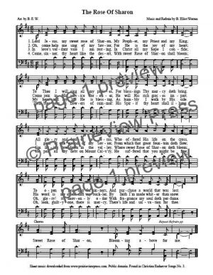 Song: The Rose of Sharon