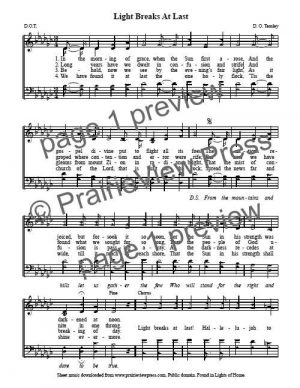 Song: Light Breaks At Last