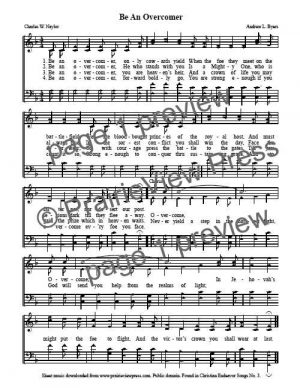 Song: Be An Overcomer