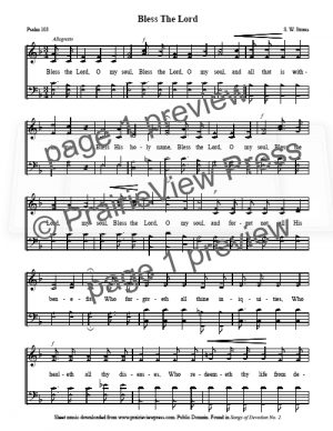 Song: Bless The Lord