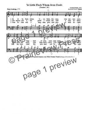 Song: Ye Little Flock Whom Jesus Feeds