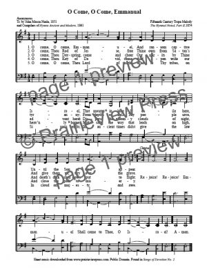Song: Oh Come Oh Come Emmanuel