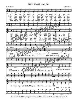 Song: What Would Jesus Do