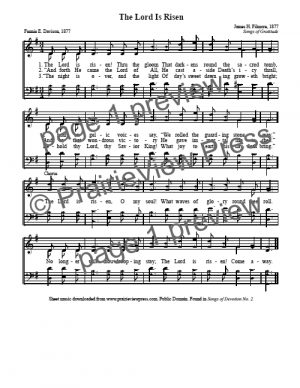 Song: The Lord Is Risen
