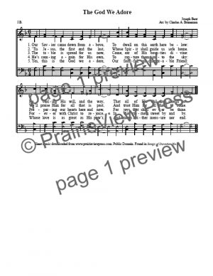 Song: The God We Adore