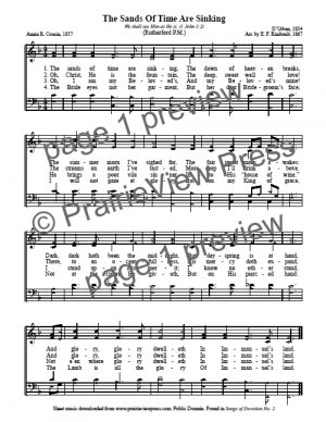 Song: The Sands Of Time Are Sinking