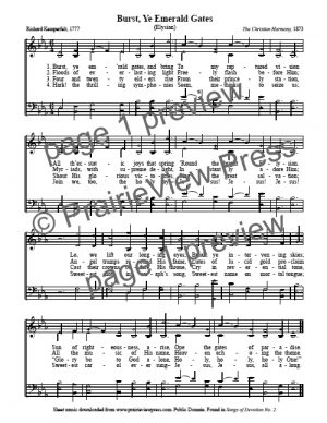 Song: Burst Ye Emerald Gates