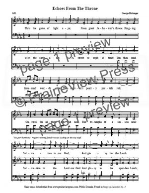 Song: Echoes From The Throne