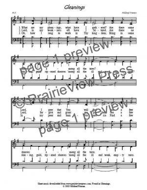 Song: Gleanings